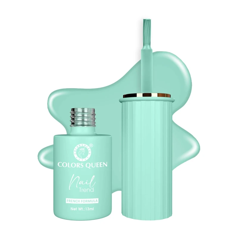 Colors Queen Nail Trend Glossy Nail Polish | Chip Resisting & Quick Drying Nail Paint with High Shine | 7 Toxin Free Formula | Vegan & Cruelty Free | Long Lasting & Vibrant Nail Paint for Women (Crystal Cream, 13ml) thumbnail 2